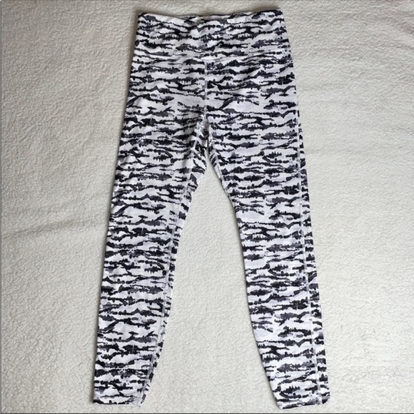 Zebra Animal Print Leggings Stretchy Size Large - Picture 6 of 7